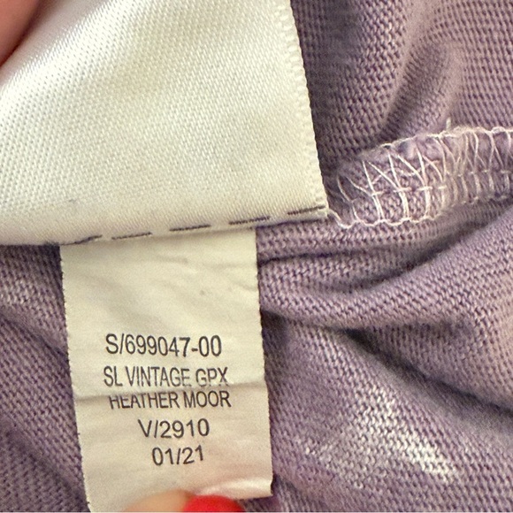 Old Navy Don’t Worry Beach Happy Pocket Tank Top Women XXL Purple Grunge 90sVibe - Picture 10 of 11